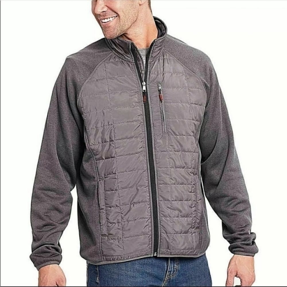 Orvis Slate Grey Lightweight Zip-Up Quilted Jacket